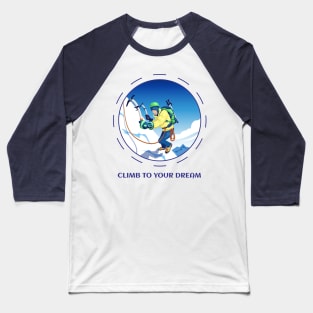 Climbing Everest Baseball T-Shirt